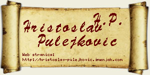 Hristoslav Pulejković vizit kartica